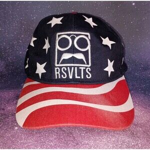 RSVLTS American Flag Hat Cap Snapback Red White Blue Stars Stripes - PLEASE READ
